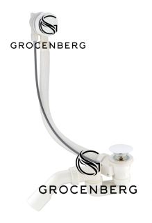 Полуавтоматический сливы-перелив для ванны Grocenberg GB240W Белый